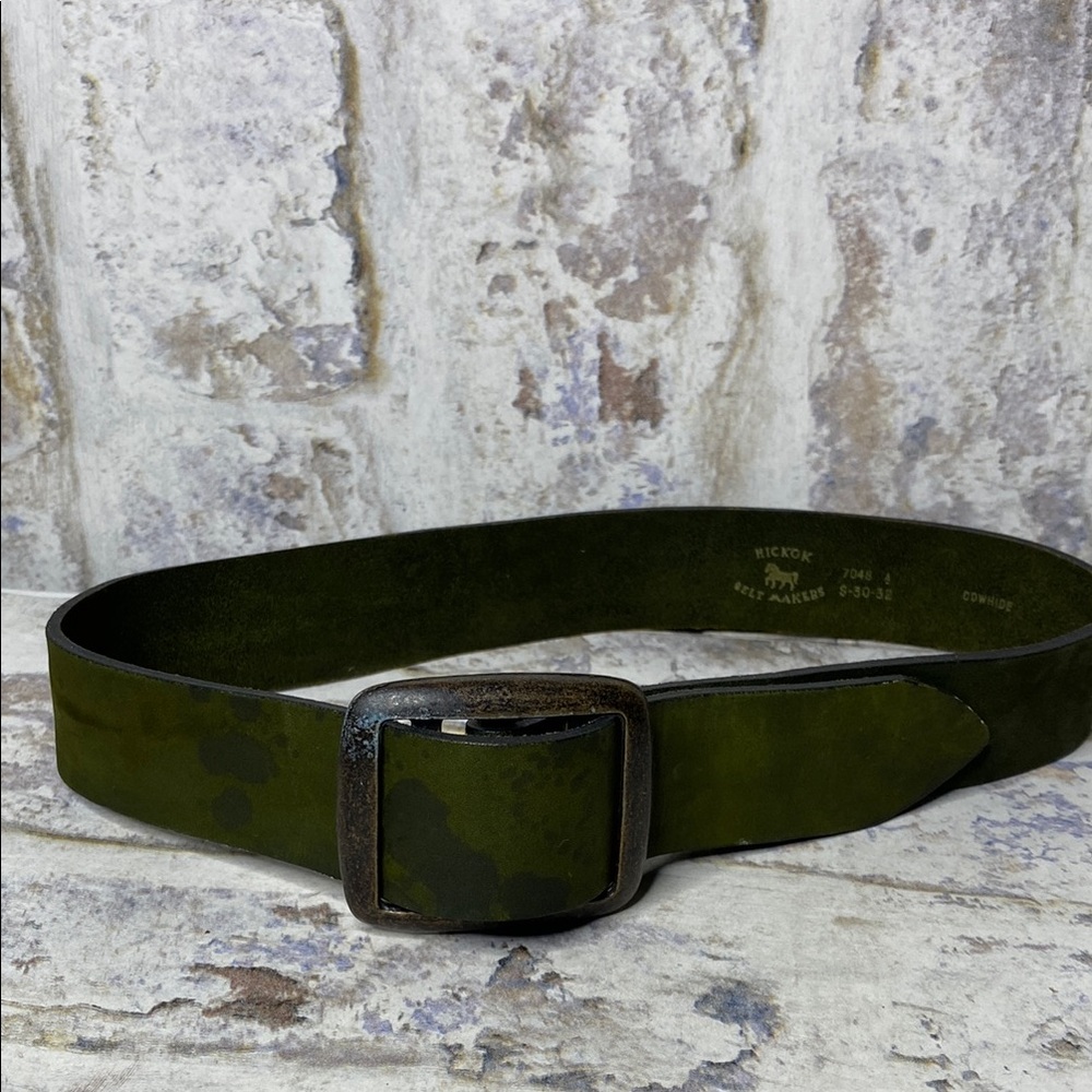 Hickok Belt Makers Small Cowhide Green Belt